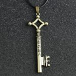 Attack On Titan Necklace Eren Key Shingeki No Kyojin Pendant Fashion Vintage Retro Anime Jewelry For Men Cosplay - 6