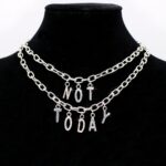 Kpop Gothic Style Women Neck Chain Streetwear Cry Baby Couple Pendant And Necklace Letter Word Collar For Girl Goth Jewelry 2021 - 6