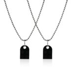Couples Brick Heart Pendant Shaped Necklace For Friendship 2 Two Piece Jewelry Made With Lego Elements Valentine's Day Gift - 6