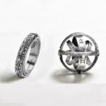 Vintage Astronomical Ball Rings For Women Men Creative Complex Rotating Cosmic Finger Ring Jewelry Jz516