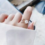 Korea's Exquisite Crystal Flower Ring Fashion Temperament Sweet Versatile Love Opening Female Jewelry - 2