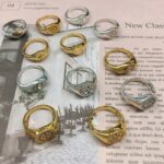 Aesthetic Rings For Women Vintage Stainless Steel Sun Face Punk Couple Ring Fashion Exaggeration Jewelry Gothic Accessories Gift - 2