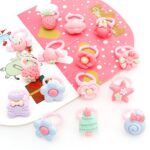 20pc Love Cute Sweet Kids Rings Design Flower Animal For Children Ewelry Fashion Multicolor Ring Girls Gifts Princess Suit Kinds - 5