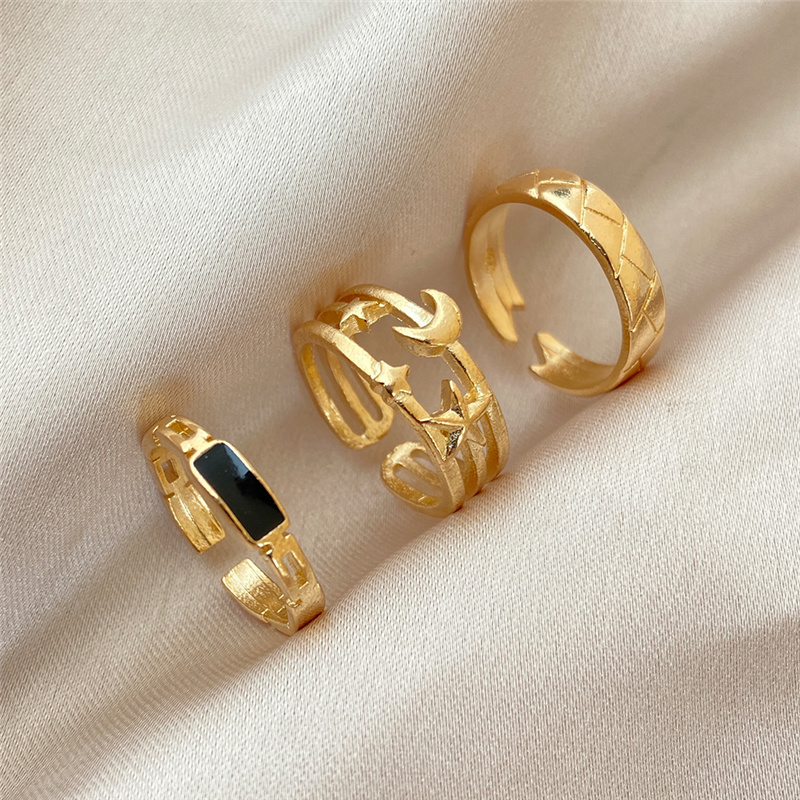 Unisex Gold Silver Butterfly Rings Punk Fashion Adjustable Engagement Wedding Band Set For Couples Lovers Jewelry - 27