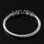 Stainless Steel Dragon Bracelet Jewelry Fashion Accessories Viking Men Wristband Cuff Bracelets For Women Bangles - 4