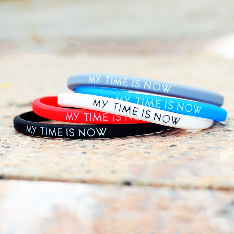 Unisex Silicone Sports Wristband Couples Fashion Bracelet Outdoor Bangle Strap Gift For Men And Women - 9