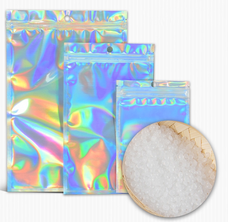 Bulk Pack Holographic Laser Zip Lock Bag Custom Logo Necklace Storage Ideal Gift Solution - 6