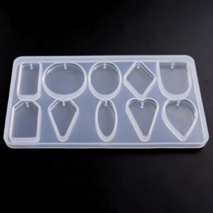 1pc Mix Pendant Shaped Jewelry Tool Mold Uv Epoxy Resin Silicone Molds For Making - 2