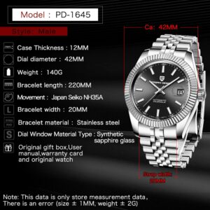 Pagani Design Men Mechanical Watch Top Brand Luxury Automatic Sport Stainless Steel Waterproof Relogio Masculino - 2