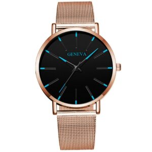 Minimalist Men's Fashion Ultra Thin Watches Simple Men Business Stainless Steel Mesh Belt Quartz Watch Relogio Masculino - 2