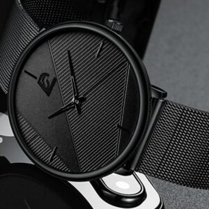 2021 Minimalist Men's Fashion Watches Simple Men Business Ultra Thin Stainless Steel Mesh Belt Quartz Watch Relogio Masculino - 2