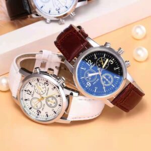 Wokai Quartz Wristwatch Luminous Men Belt Watches Classic Calendar Mens Business Steel Watch Relogio Masculino Popular Saati Ho - 2