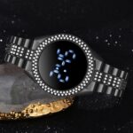 Luxury Digital Watches For Women Rose Gold Stainless Steel Dress Led Quartz Watch Female Clock Relogio Feminino - 4