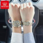 Olevs Fashion Lovers Watches Brand Luxury Automatic Mechanical Watch Stainless Steel Waterproof Couple Relogio Masculino - 4