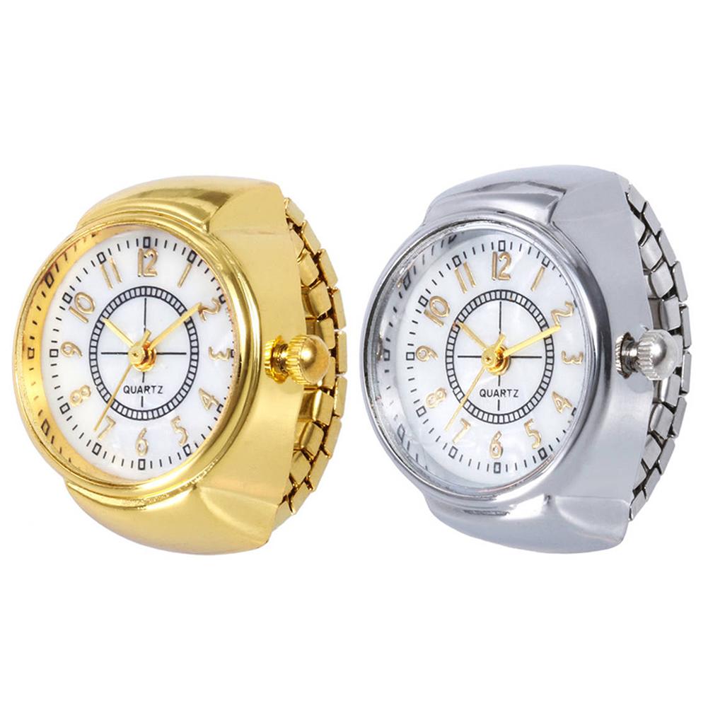 Unisex Mini Couple Ring Watches With Arabic Numerals Round Dial Analog Quartz Perfect Gift For Men And Women - 4