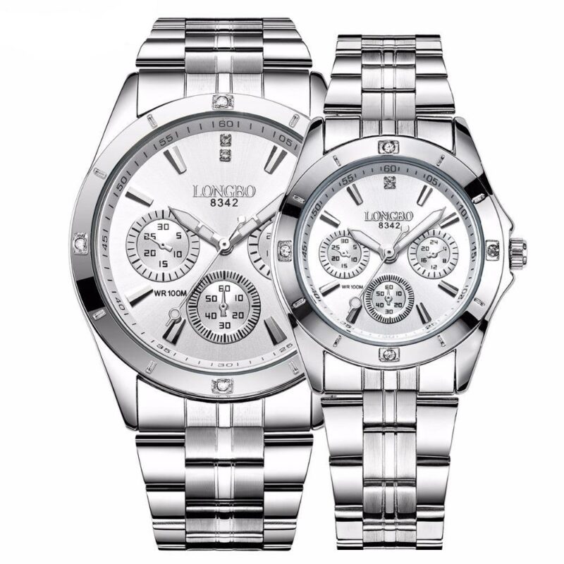 Longbo Brand Sports Military Unique Design Couple Stainless Steel Band Quartz Watches Men Male Leisure Watch Relogio Masculino