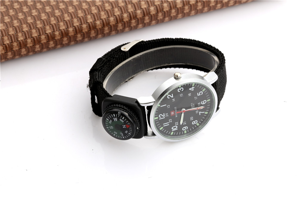 Boys Military Sports Watch Womage Kids Outdoor Fabric Band Timepiece Fashionable Childrens Accessory Relogio Masculino - 18