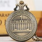 Seal Of The United States America White House Donald Quartz Pocket Watch Art Collections For Men Women - 2