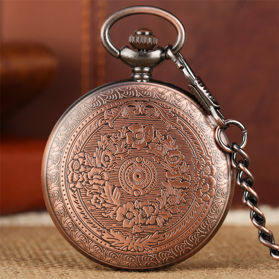 Engraved Quartz Pocket Watch Pendant For Son Personalized Fob Clock Birthdayxmas Gift Box - 21