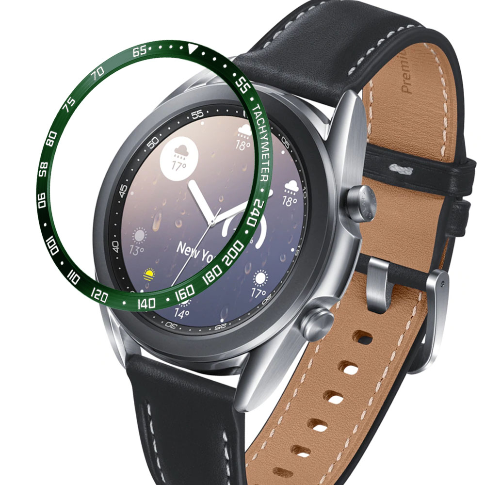 Stainless Steel Bezel Ring Cover Adhesive Case For Samsung Galaxy Watch 3 45mm41mm Watch Accessories - 25