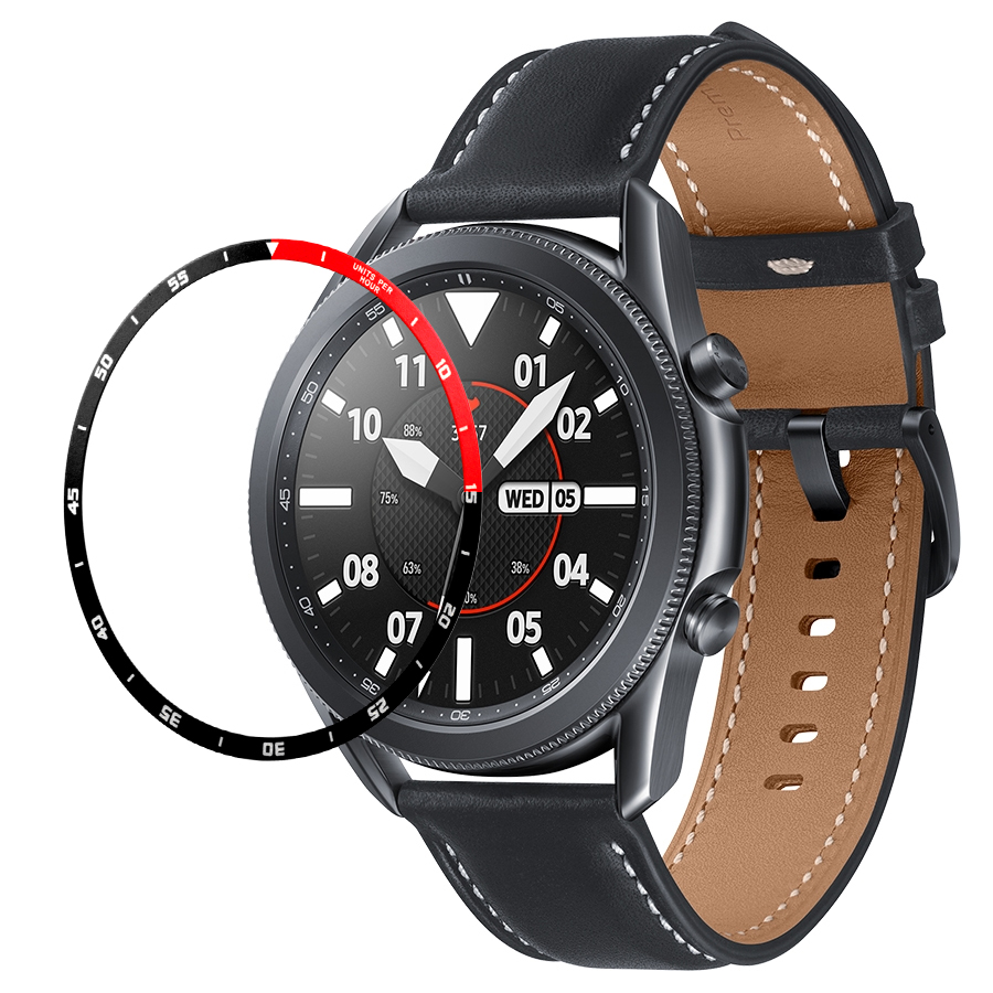 Samsung Galaxy Watch 3 Protective Ring Bumper Metal Bezel Cover Adhesive Case Accessory For 41mm 45mm - 24