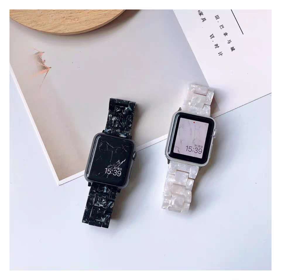 Resin Transparent Watch Strap Compatible With Apple Watch Series 2 3 4 5 6 38mm 40mm 42mm 44mm Band Bracelet - 4