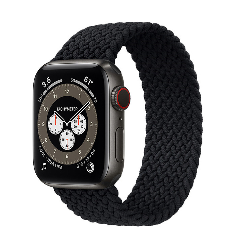 Nylon Braided Loop Bracelet Band For Apple Watch Series 3 4 5 Se 6 Adjustable Strap 38mm 40mm 42mm 44mm - 2