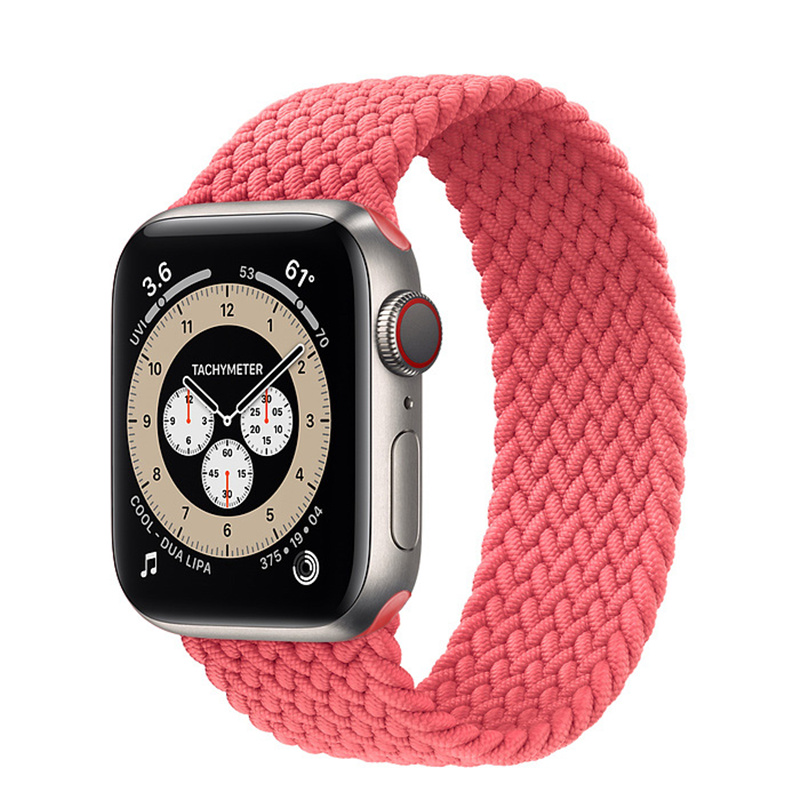 Nylon Braided Loop Bracelet Band For Apple Watch Series 3 4 5 Se 6 Adjustable Strap 38mm 40mm 42mm 44mm - 6