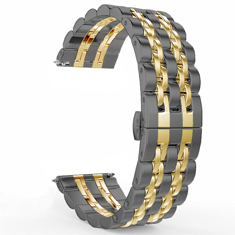 Stainless Steel Bracelet Strap For Samsung Galaxy Watch 3 Active2 Amazfit Gtr 20mm22mm Adjustable Band - 3
