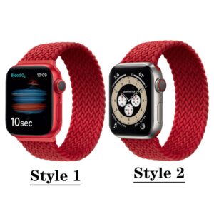 Braided Solo Loop Strap For Apple Watch Band 44mm 40mm 38mm 42mm Fabric Nylon Belt Bracelet Iwatch Series 6 5 4 3 Se 42 Mm - 2