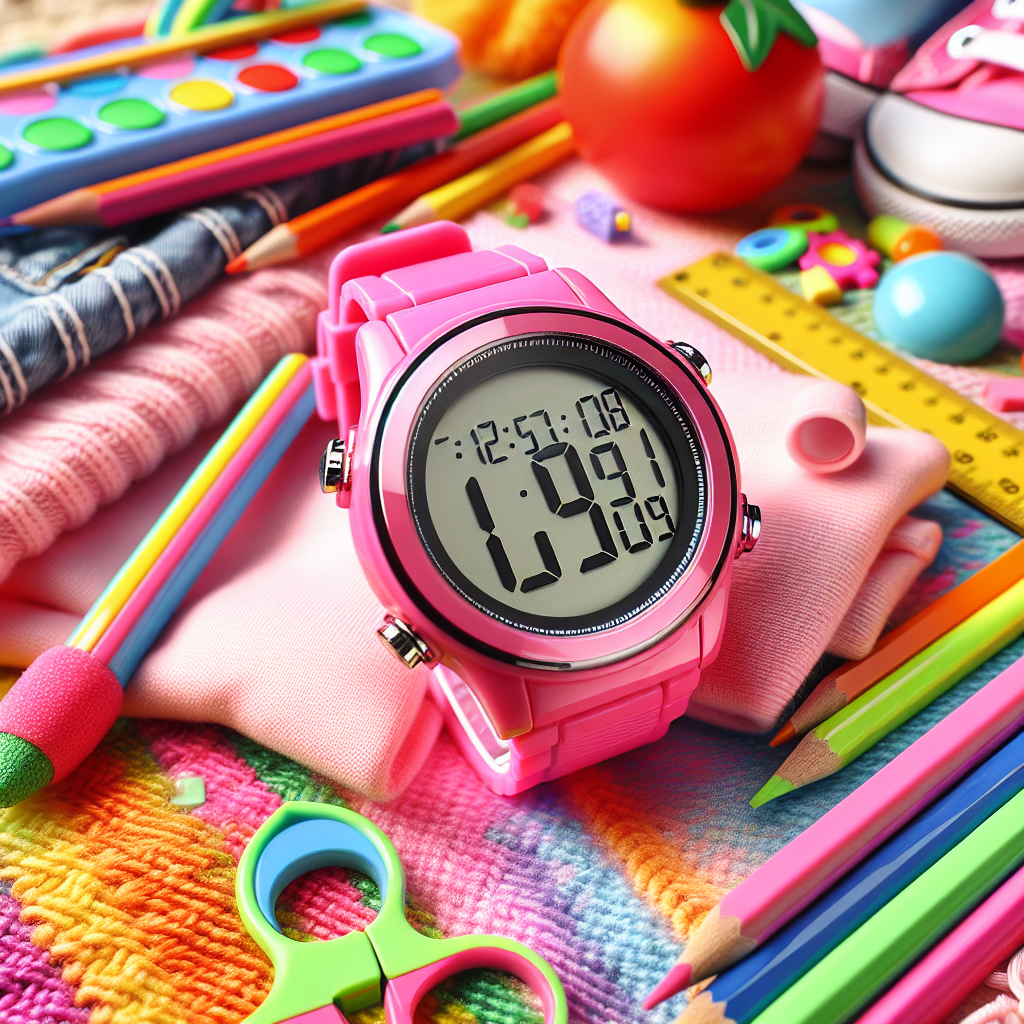Exploring the Vibrant Pink Unisex Digital Watch for Kids and Adults  