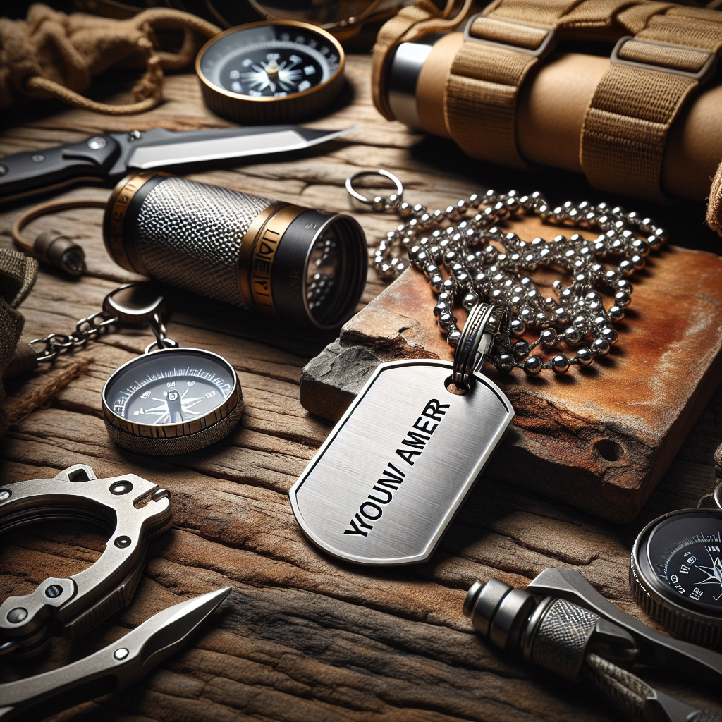 Exploring the Features of Personalized Military-style Stainless Steel Necklace Keychain for Men  