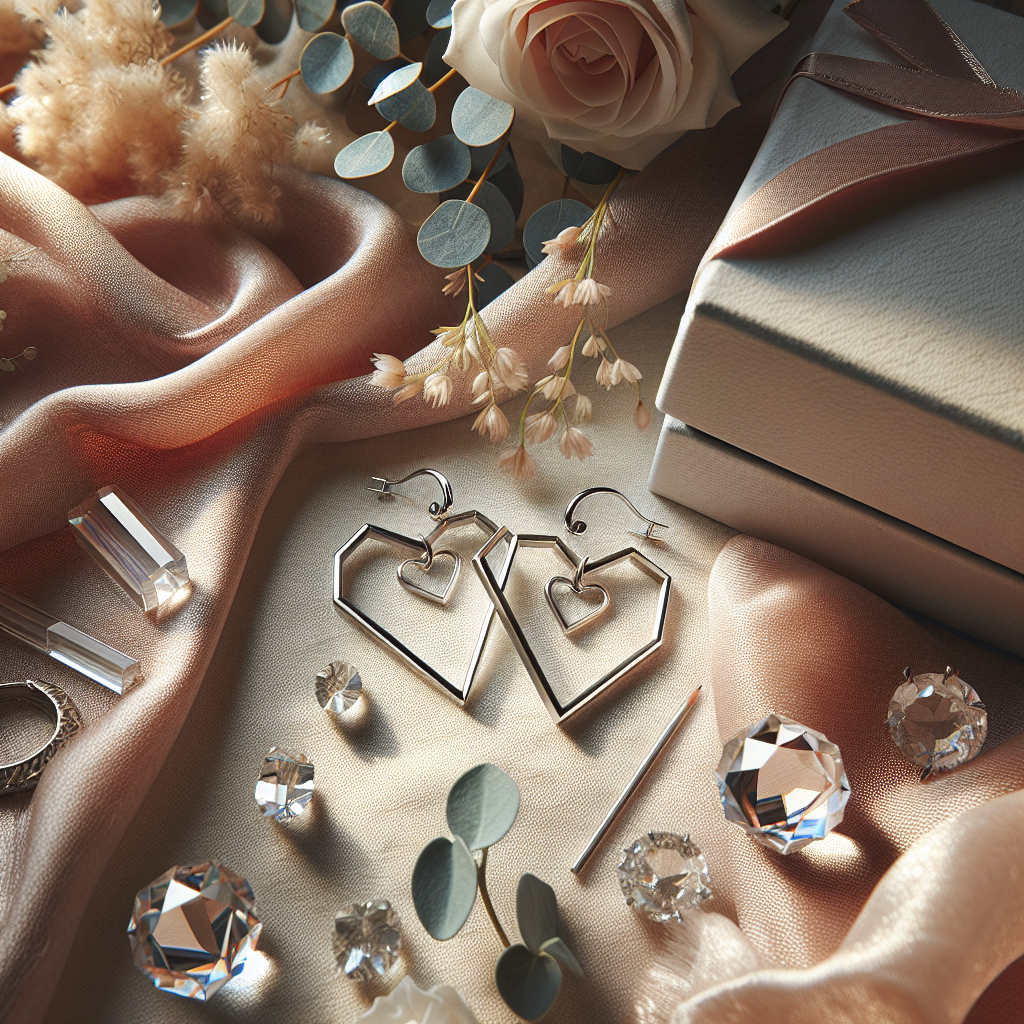 The Allure of Stylish Geometric Crystal Heart Hoop Earrings for Women  