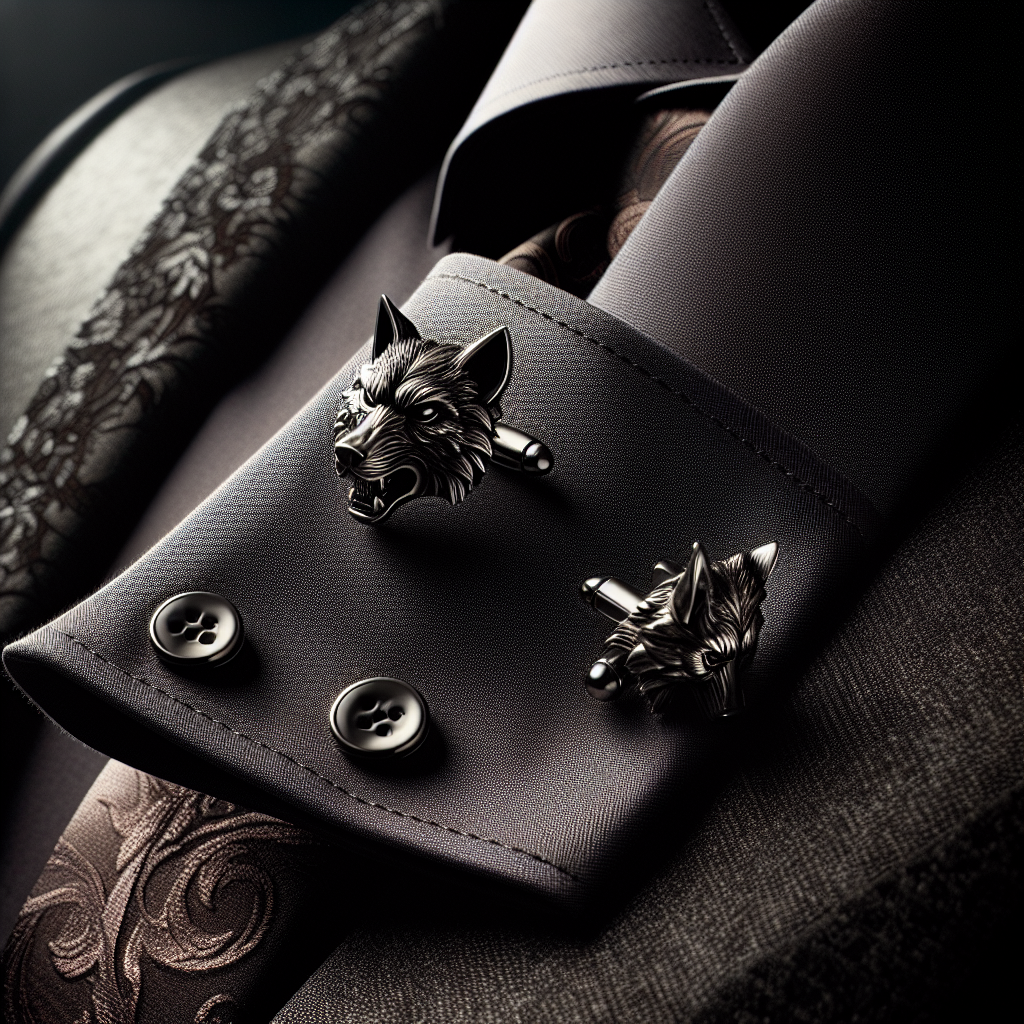 Exploring the Allure of Unique Wolf Head Cufflinks for Alternative Fashion Enthusiasts  