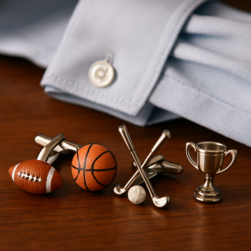 Unique Themed Cufflinks for Sports Enthusiasts: Score Style Points Unique Themed Cufflinks for Sports Enthusiasts: Score Style Points