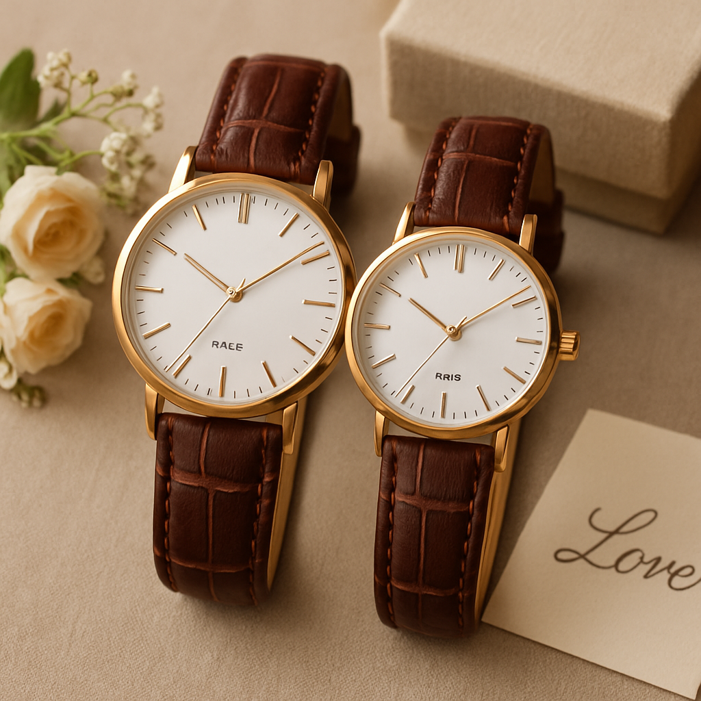 Exploring the Elegance: Stylish Leather Watch Set for Couples Gift Exploring the Elegance: Stylish Leather Watch Set for Couples Gift