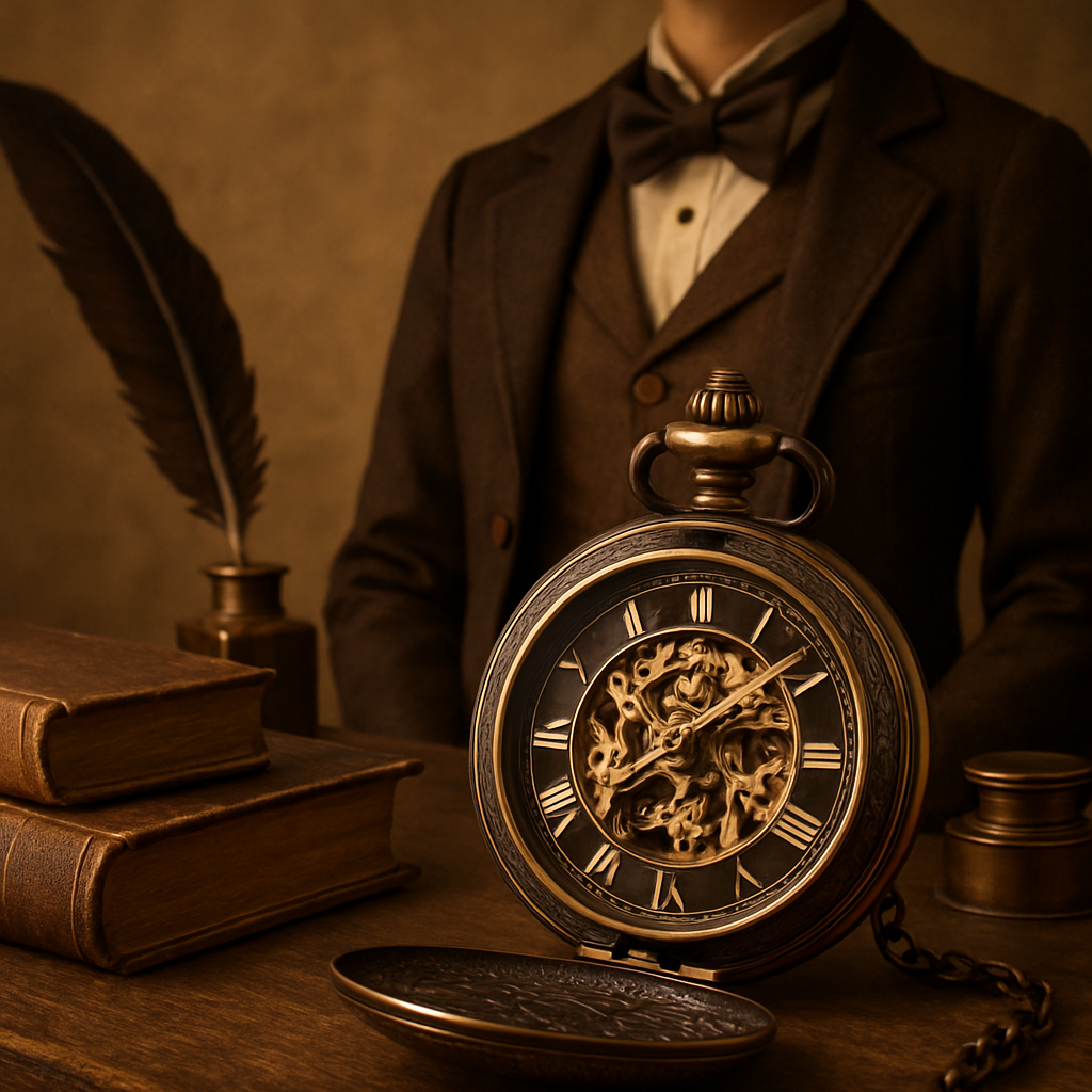 Accessorizing with Flair: How a Unique Bronze Pocket Watch Enhances Retro Fashion  